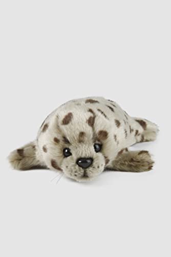 Living Nature Petit Phoque Commun, Phoque en Peluche Doux et Réaliste, Peluche Écologique Naturli, 19.5cm