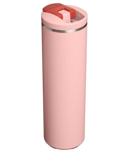 Image of STANLEY Transit FlipTop Mug | Leakproof Coffee Travel Cup | Vacuum Insulated Stainless Steel | Stays Hot or Cold for Hours | BPA-Free | 20 oz | Peach Rose