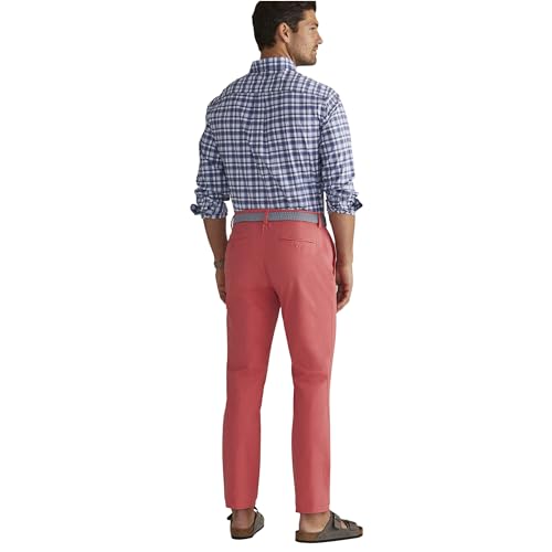 vineyard vines Men's On-The-Go Pants, Sailors Red, 32W x 34L2