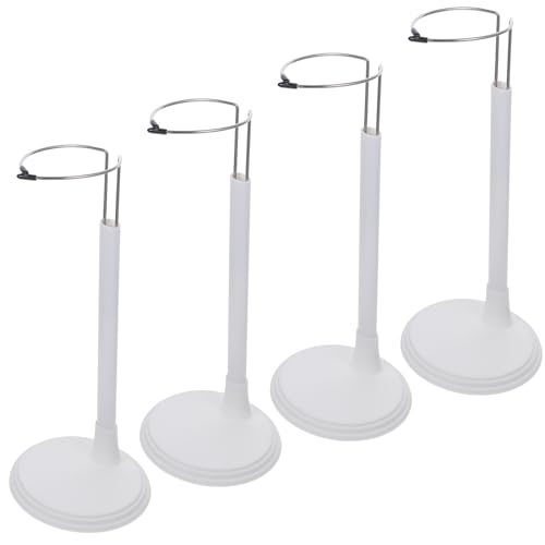 NUOBESTY 4pcs White Doll Stands Holder Figures Display Rack Teddy Bear Stand Doll Bracket Support for Home White 35cm