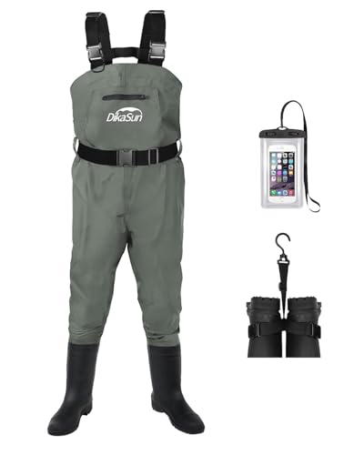 Waterproof Chest Waders with Boots for Men & Women