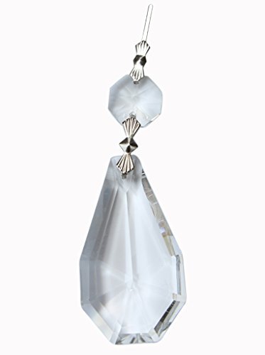 Hierkryst clear crystal hanging prisms, pack of 10