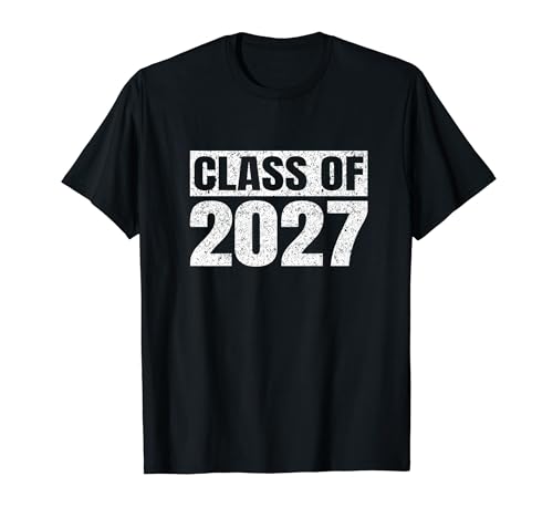 Class of 2027 First Day of School Graduate Vintage Gifts T-Shirt