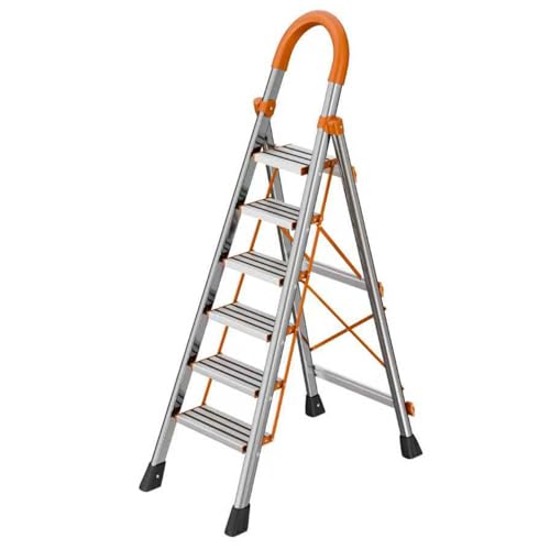 NYtoll 6 Step Folding Ladder, Step Stool with Wide Anti-Slip