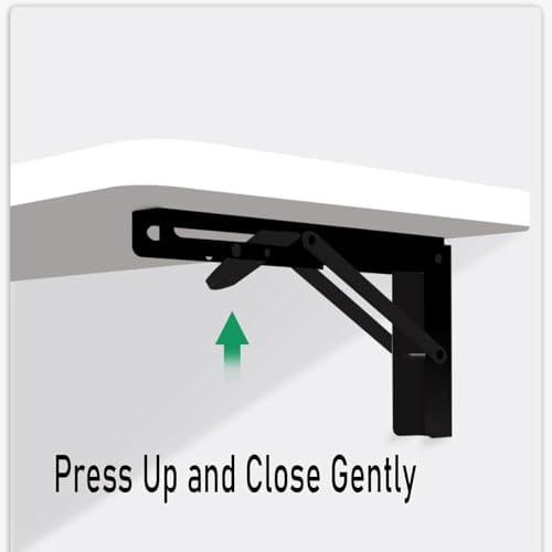 Wall Mounted Folding Table 20x40cm Space Saving Laundry Desk Wooden Floating Desk Compact Foldable Computer Table for JNHWll Spaces