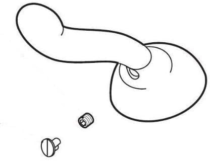 Miniatura 2 de Delta Faucet RP46748 - Manija metálica con botón y tornillo de fijación, cromada