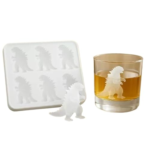 Molde de hielo de 2 piezas, utensilios de cocina y bar, molde de hielo de monstruo personalizado(White 2PC)