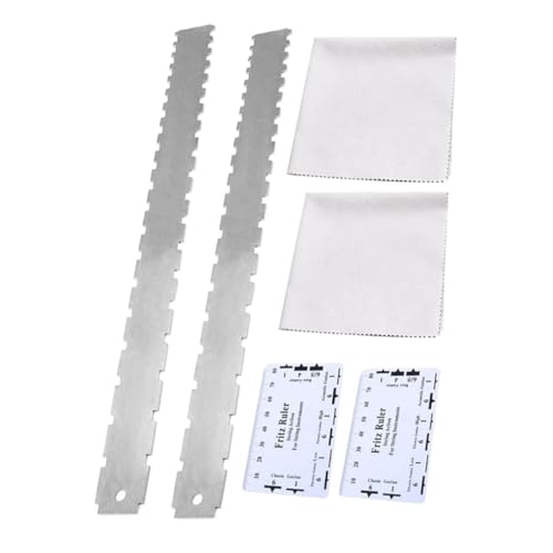 Vaguelly 2セットノッチ付 ギター用定規 子ギター用 定 ッ 付 ギター製 者の