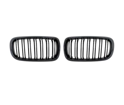 Calandre double gril noir pour BMW F15 X5 F16 X6 élégance noir brillant