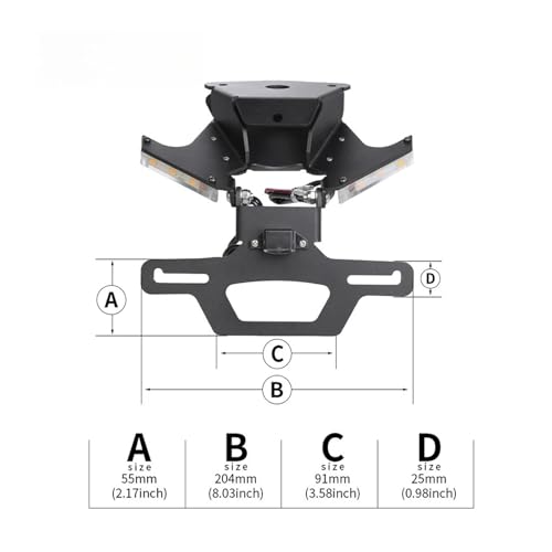 Support de plaque inclinable Aprilia RS660 RSV4 en alu - 4