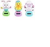 Solar Powered Dancing Easter Bunny, Lamb, and Chick - 3 Piece Set