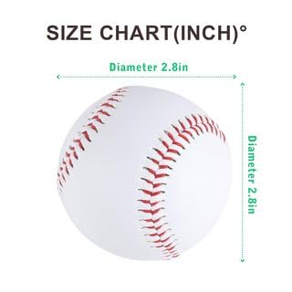 DESCTIDY Baseballs Softball Standard Official Size 9 inch Suitable for Youth League Practice Training Machine Pitching Pack of 1 BB27 2