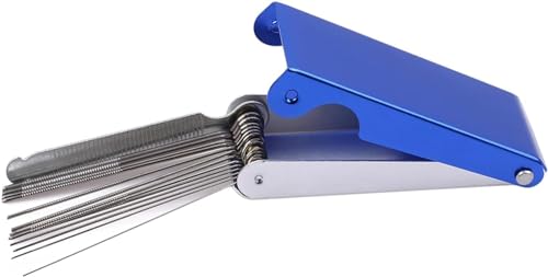 Blue Needle File Set -Guitar Nut Slotting File Saw Rods Slot Filing Set -Needle File Set Replacement Tools -Luthier Replacement Tools Tip Cleaner Files, Guitar and Bass Accessories