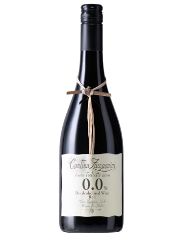 Zaccagnini Tralcetto Vino Dealcolato Rosso – Senza Alcol – Bottiglia 750 ml – Fruttato, Rotondo, Fragrante