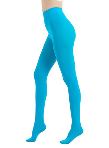 80D Semi Opaque Tights for Women Stretchable High Waist Womens Stockings Soft Pantyhose with 20+ Colors