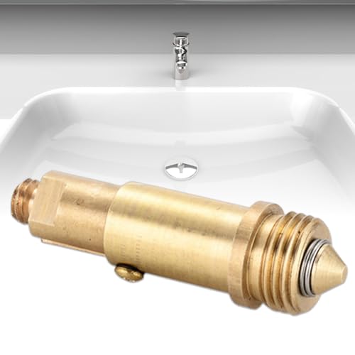 Válvulas de drenaje para fregadero con mecanismo de resorte de latón, para control fácil del agua miniatura 5