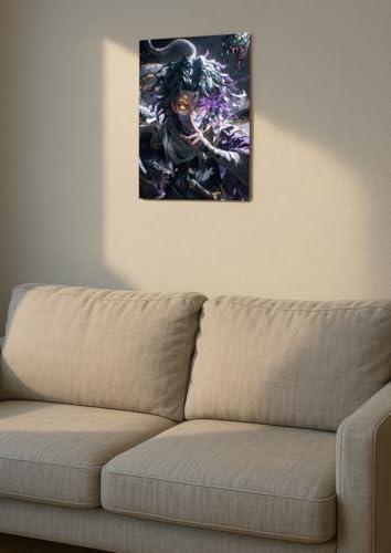 Image of NIJUKA Anime Printed A4 Size Metal sheet Poster For Home And Room Decoration | For Anime Art Fans Boys And Girls (Serpent brithing Hashira)