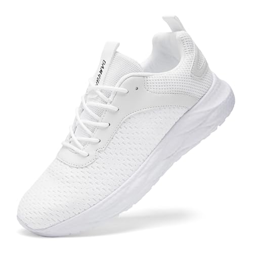 Image of Mens Sneakers Slip on Walking Running Shoes Sneakers Outdoor Gym Fitness Sport Anti Slip Breathable Comfortable Skin-Friendly Fashion Casual White US 9.5
