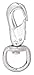 Lucky Line Products Eyelet Spring Snap, Swivel L, 3-1/2", 5/8" Eye Inside Dia. Iron Casting 4FCT7-1 Each