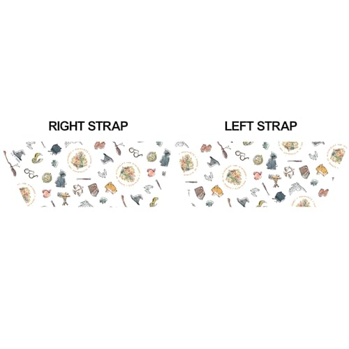 Popfunk Harry Potter Sketched Icon Pattern Unisex Adult Slides Adjustable Flip Flop Sandals Officially Licensed Hypd Slydr Switch™2