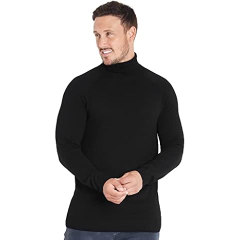 CityComfort Jersey Hombre Invierno con Cuello Alto Cover
