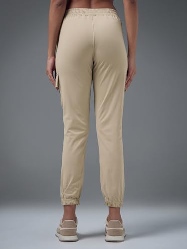 Image of Women's Polyester Regular Fit 4 Pocket Solid Cargo with SPF50+, 2 Way Stretch, UV Protection for Activewear, Regular Use