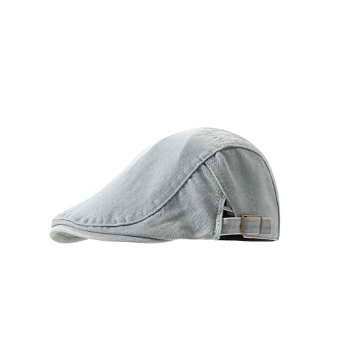 Women Newsboy Cap Flat Ivy Hat Cabbie Hunting Driving Hat for Autumn Winter Spring Summer Adjustable Series 20 Light Blue