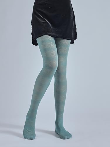 Image of Sahabowi Women Tights, Sheer High Waist Pantyhose, Vintage Control Top Stockings, Siwa6