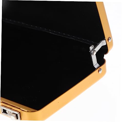 Aluminum Briefcase Business Card Holder Portable Creative Card Box Slim Metal Case for Men Sturdy Index Organizer Closure3