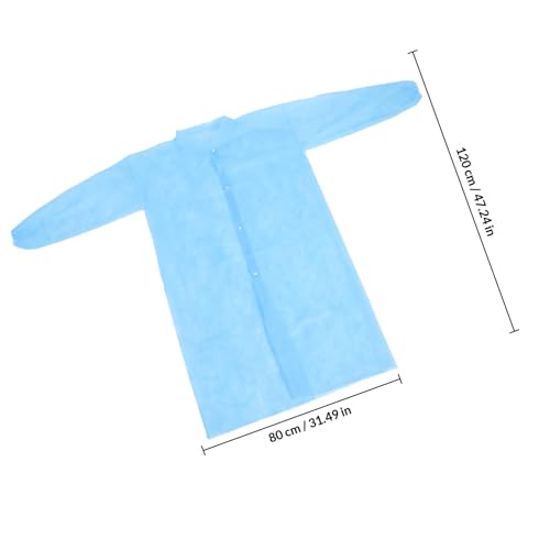 Blouses de laboratoire jetables légères non tissé bleu x10