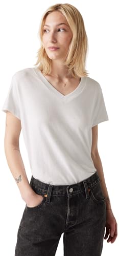 T shirt droit col V - vue 6