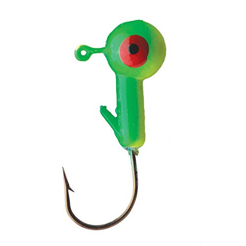 Eagle Claw Ball Head, 1/8 OZ, Lime/Chart