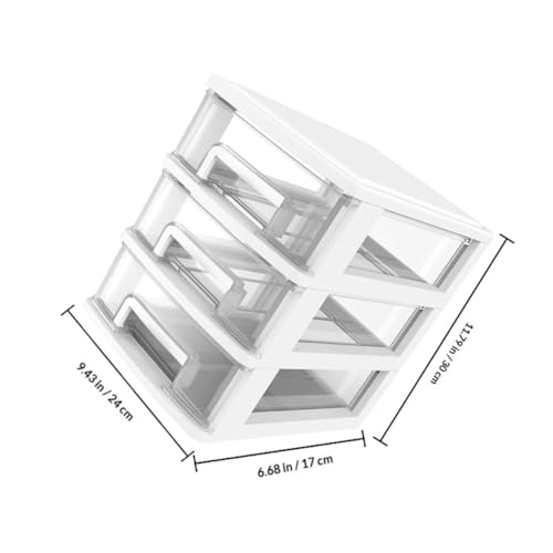 Boîte multifonction de rangement compact en plastique à tiroirs - 4