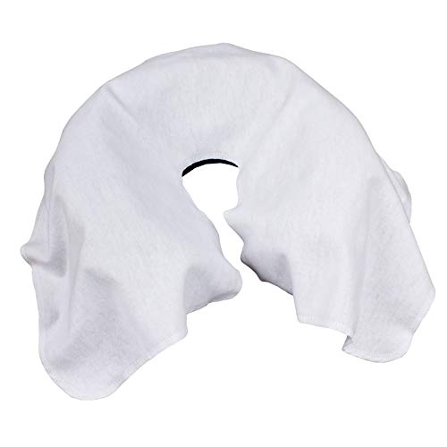 Cotton Flannel Draped Face Cradle Cover, White