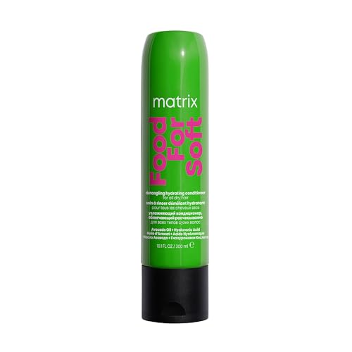 Matrix, Balsamo Idratante per Capelli Secchi, Chioma Effetto Seta, Con Olio di Avocado e Acido Ialuronico, Food For Soft, 300 ml