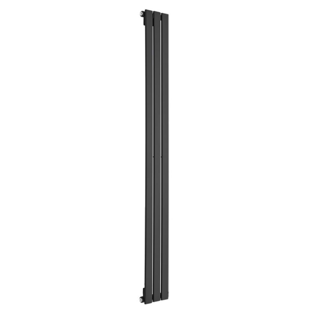 Sterling Black Single Flat Panel Vertical Radiator 1750 x 210mm