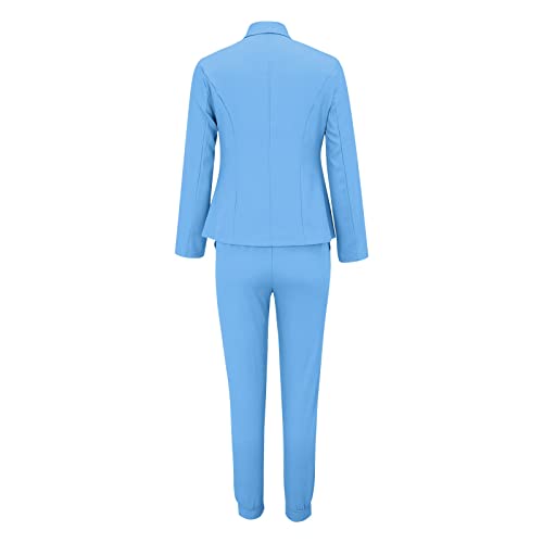 Women Suits 2 Piece Set 2025 Trendy Outfits Open Front Blazer and Pant Work Sets for Women Business Casual Outfits4