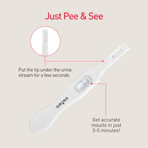 Image of Sirona OvuRx Midstream Urine LH Ovulation Test Kit for Women (Pack of 5) | Pregnancy Planning & Fertility Test | Rapid & Accurate Results in 5 Mins | Single Step Ovulation Kit Pack for Home