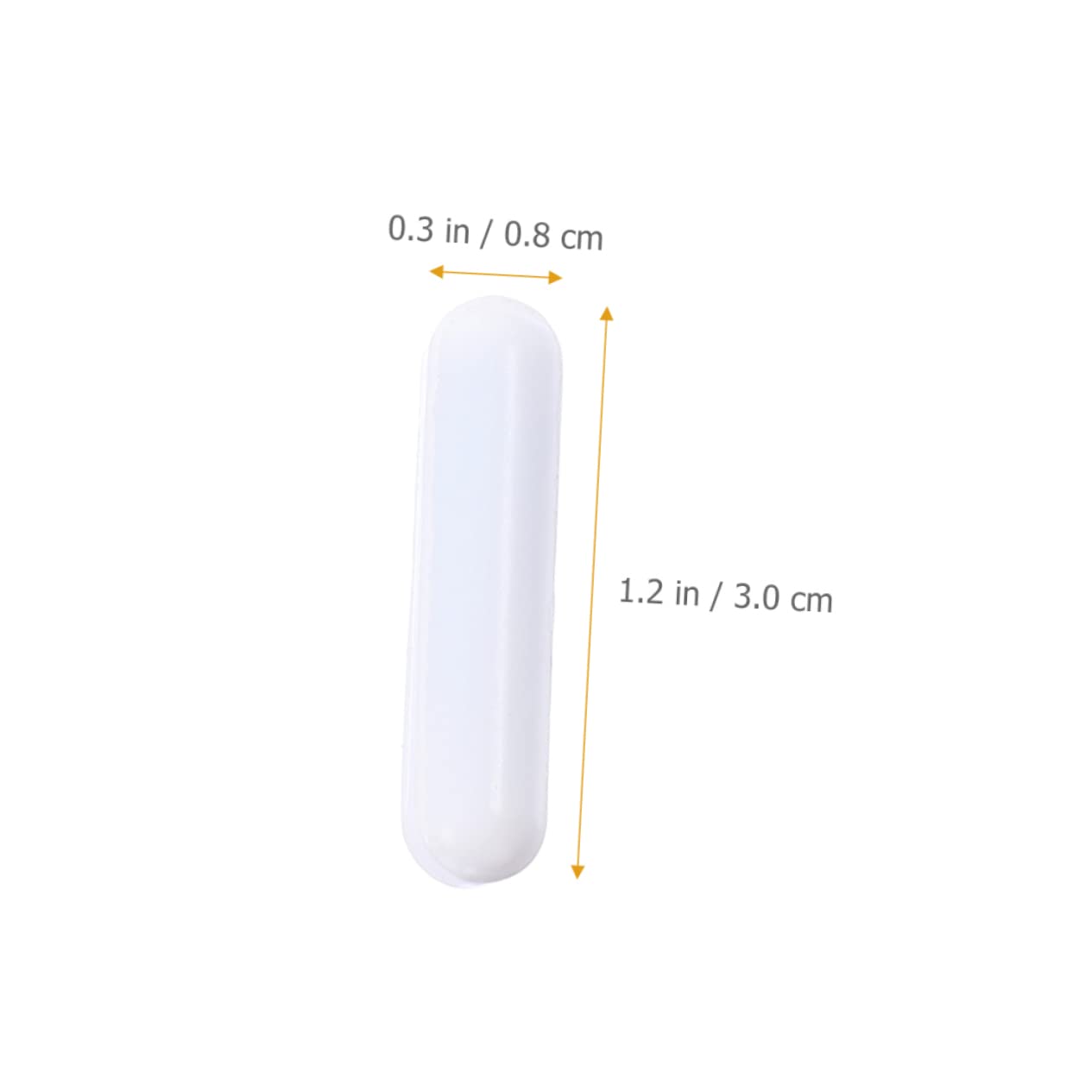 Gatuida 20pièces Barre Agitation Magnétique Ptfe De Tiges Cylindriques Pour Mélangeurs Haute Résistance Chaleur Et Corrosion Idéale Pour Laboratoires Recherche Scientifique