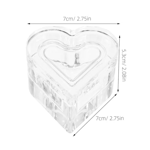 Set cupa cristal para uñas forma corazón dappen miniatura 6