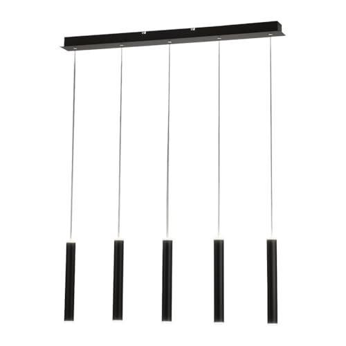 Fabas Luce Prado Plafoniera a LED a barra dritta in vetro nero