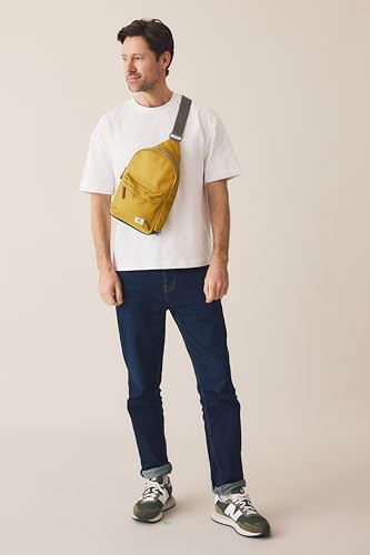 Image of ORI LONDON Crossbody Bag - Large Nylon Travel Sling Bag for Women & Men with Chunky Zippers - The Willesden (Capri)