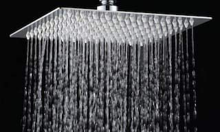 LOGGER Brass Hi-gloss Mirror Polish Chrome Finish Shower Head, Silver