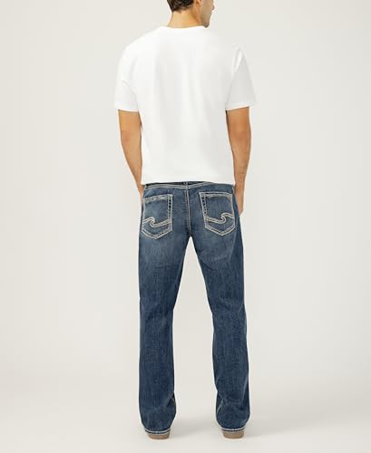 Image of Silver Jeans Co. Men's Zac Relaxed Fit Straight Leg Jean - Legacy