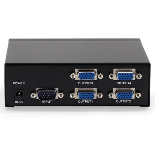 Splitter VGA 4 ports pour corriger les pertes de signal et connecter 4 ecrans longue distance