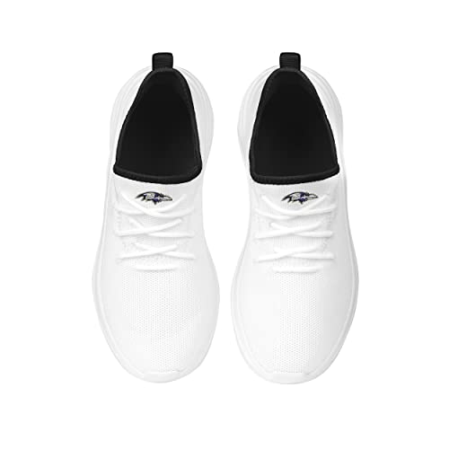 Image of FOCO NFL Womens NFL Team Logo White Athletic Shoes Sneakers