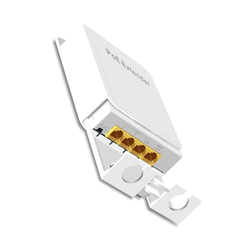 1 in 3 Out Network Switch Repeater, POE Injector Adapter 1000mbps 4 Port POE Repeater, IEEE802.3af