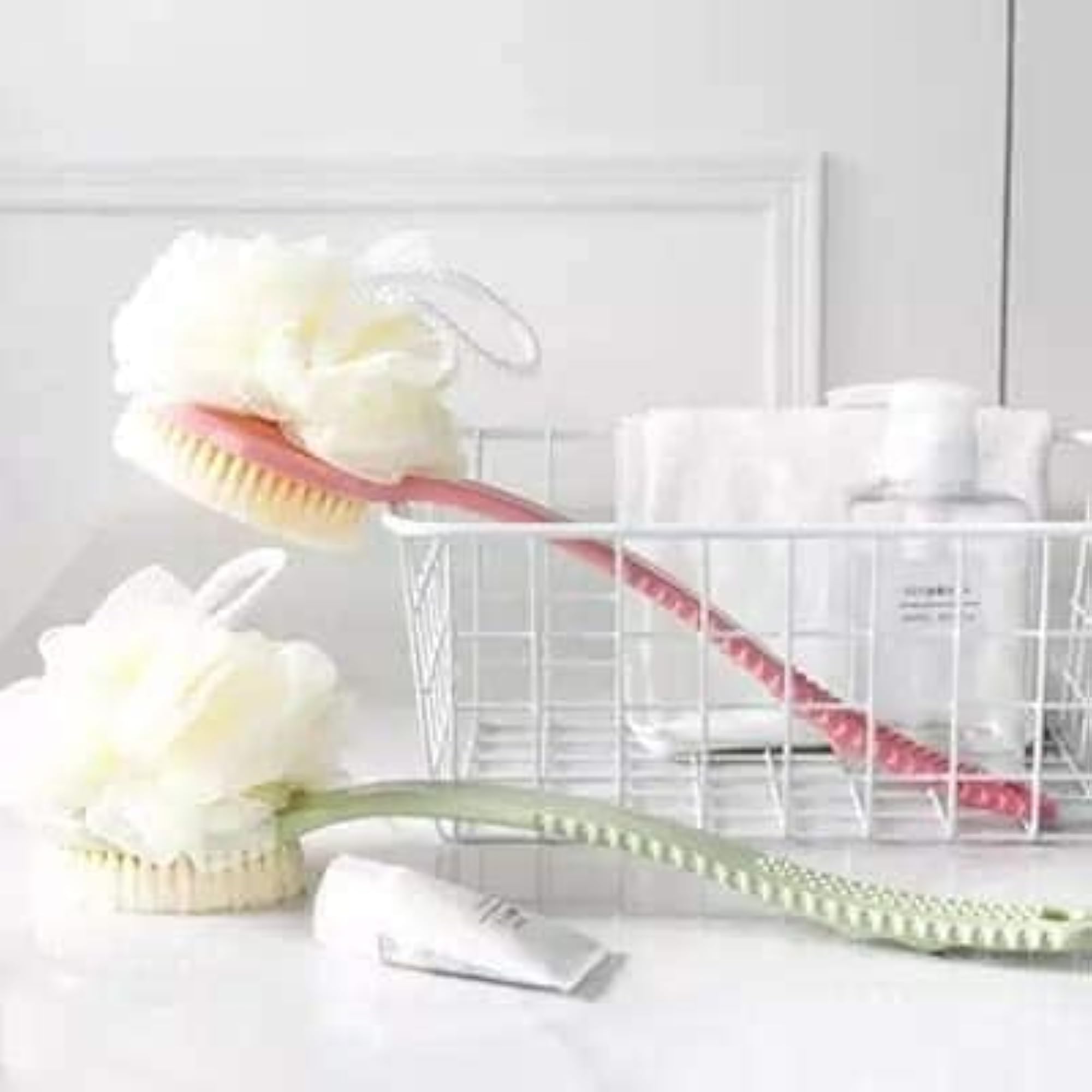 KRISHNA 2 in 1 Back Body Brush with Loofah