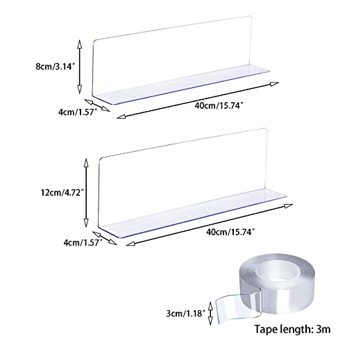 Miniatura 2 de 8 Bloqueadores De Juguetes Para Muebles, Bloqueadores Transparentes De Huecos Debajo De Los Muebles, Placa De Bloqueo Para Mascotas Para Bloqueadores De Huecos Debajo Del Sofá Y La Cama 40 X 4 X 8