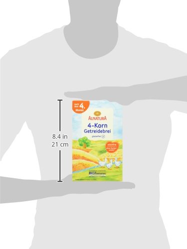 Alnatura Bio 4-Korn-Getreidebrei für Babys, glutenfrei, 6er Pack